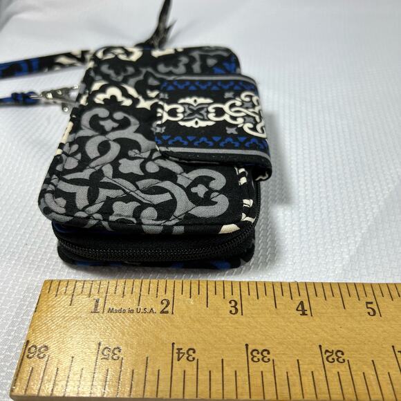 Vera Bradley Wristlet Wallet Canterberry Cobalt Retired Pattern 2013 - Picture 8 of 9
